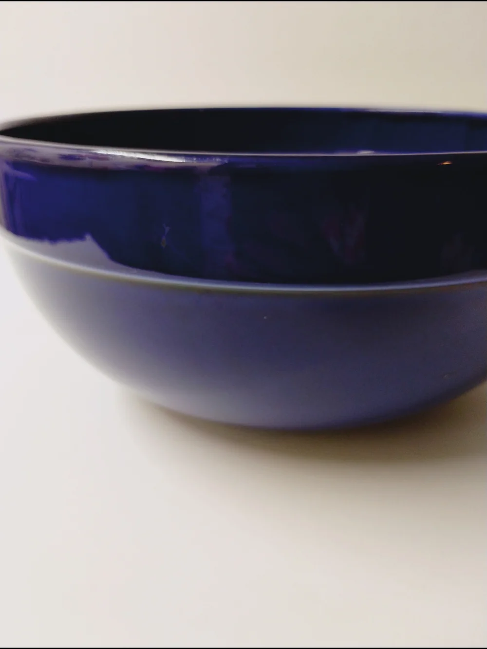 Boston Warehouse Trading Co Deep Cobalt Blue Stoneware Mixing Bowl
